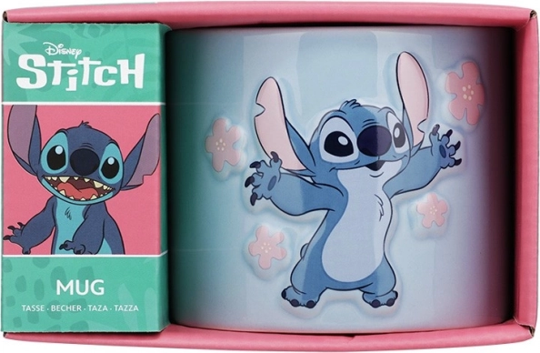 Keramikbecher Stitch geprägt