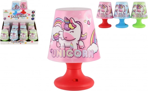 Kinder-Mini-Tischlampe mit Einhorn, batteriebetrieben, 8 × 11 cm, 3 Farben