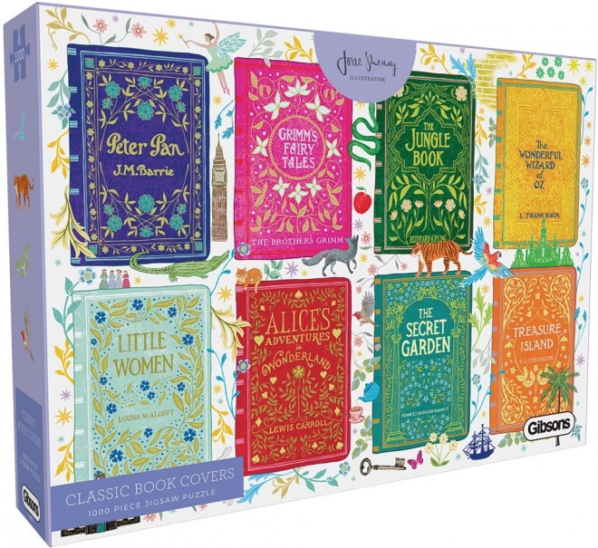 Puzzle Umschläge Klassischer Bücher - 1000 Teile
