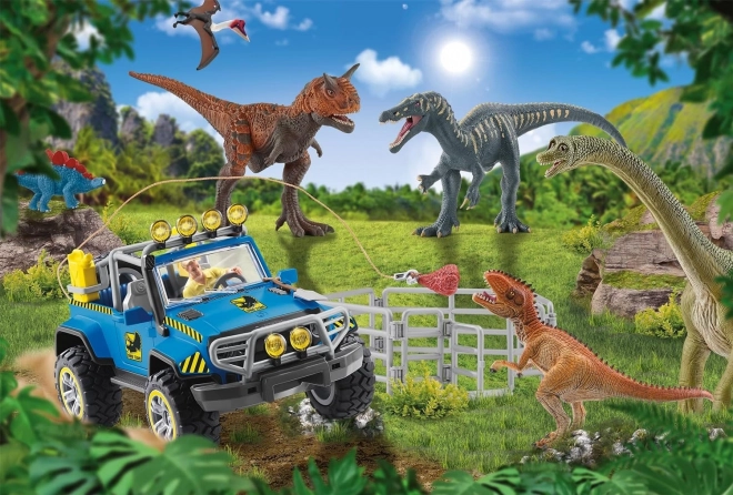 Schmidt Puzzle urzeitliche Riesen mit Schleich Figur