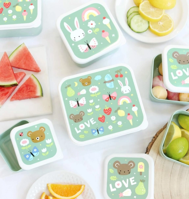 A Little Lovely Company - Snackbox-Set Freude