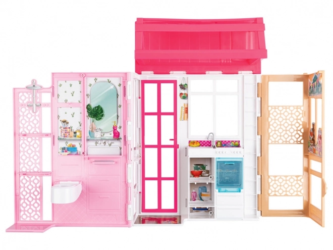 Barbie Puppenhaus mit Puppe und Welpe Spielset