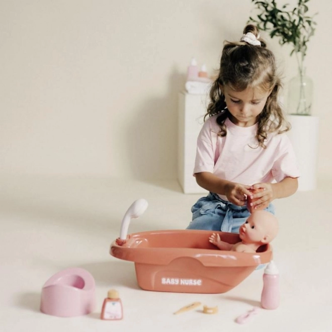 Puppenbadewanne Baby Nurse mit Zubehör