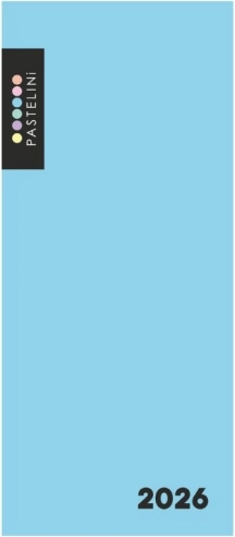 Wöchentlicher Kalender 2026 Blau Pastelini