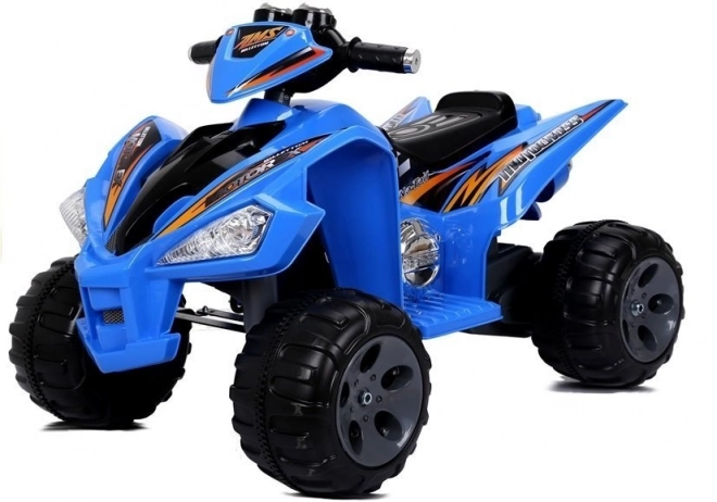 Elektrisches Kinder-Quad mit großen Rädern in Blau