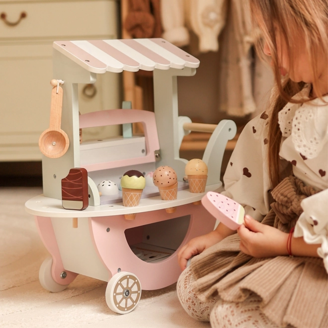 Holzspielzeug Eisdiele Wagen WOOPIE GREEN
