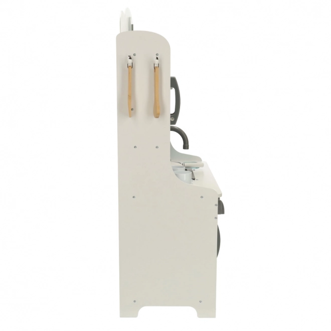 Holzküche Mdf Lulilo Saliko mit Espressomaschine