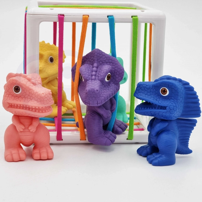 Elastischer Sensorik-Würfel mit Dinosauriern für Kinder