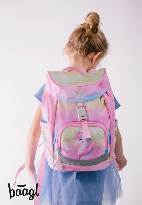 Schulrucksack Airy Regenbogen Einhorn