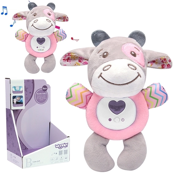 Interaktiver Plüschbabybulle mit Licht und Ton