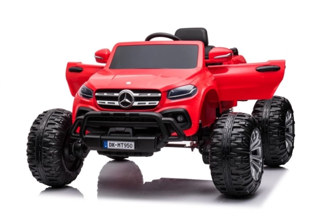 Mercedes Kinderfahrzeug Elektroauto 4x4 Rot