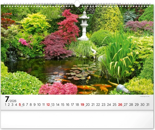 Wandkalender Gärten 2026