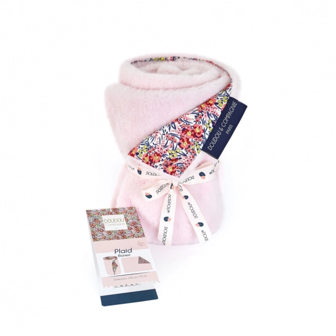 Flauschige Babydecke Boh'aime Rosa