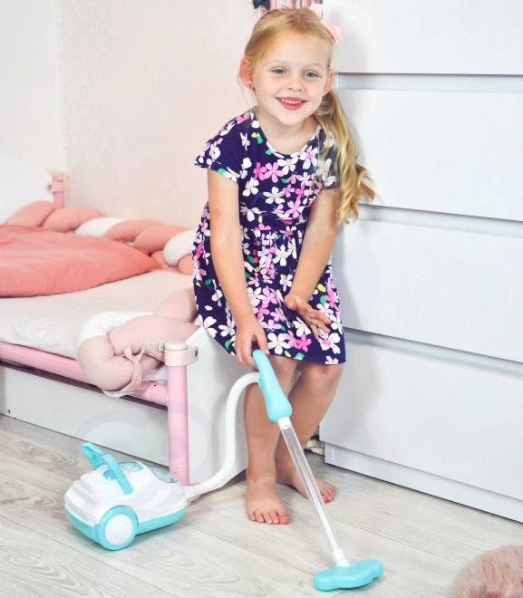 Kinder Staubsauger mit Saugfunktion, Licht und Ton - Blau