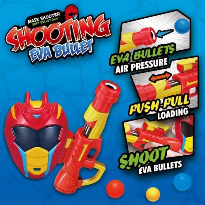 Pistole und Maske Set für Kinder - Woopie