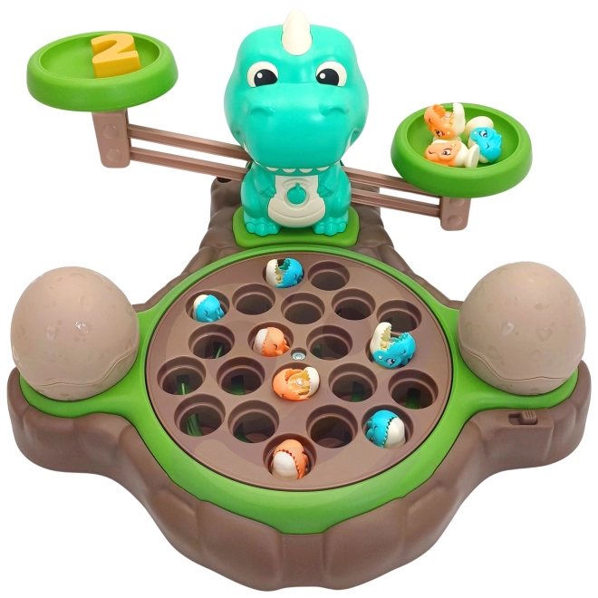 Woopie Lernspiel Dinosaurier Waage und Angelspiel