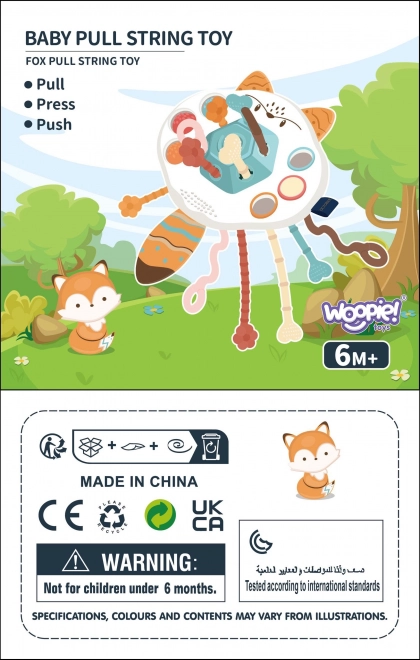 Montessori Sensorik-Spielzeug Greifling Rassel Fuchs