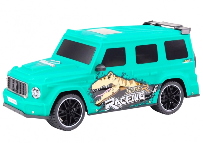 Ferngesteuertes Dino-Auto im Maßstab 1:10