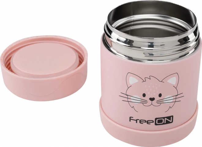 FreeON Thermodose aus Edelstahl 350 ml - Rosa