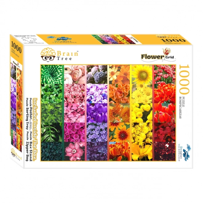 Brain Tree Blumenmuster Puzzle 1000 Teile