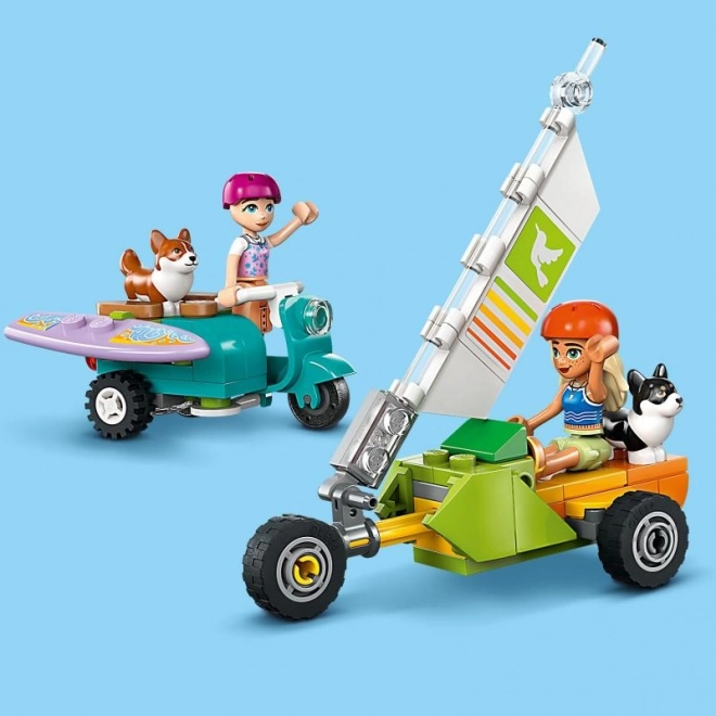 Lego Friends Abenteuer mit Surfenden Hunden und Scooter