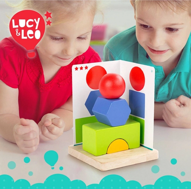 Einfache Geometrie Holzspielzeug von Lucy & Leo