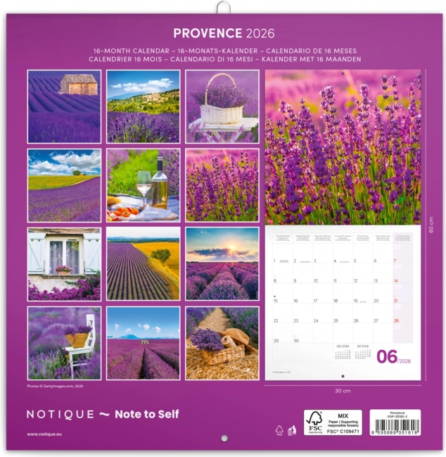 Notizkalender Provence 2026