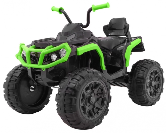 Kinder-Batterie-Quad Schwarz/Grün + EVA-Reifen + MP3-Radio + LED-Diode + sanfter Start