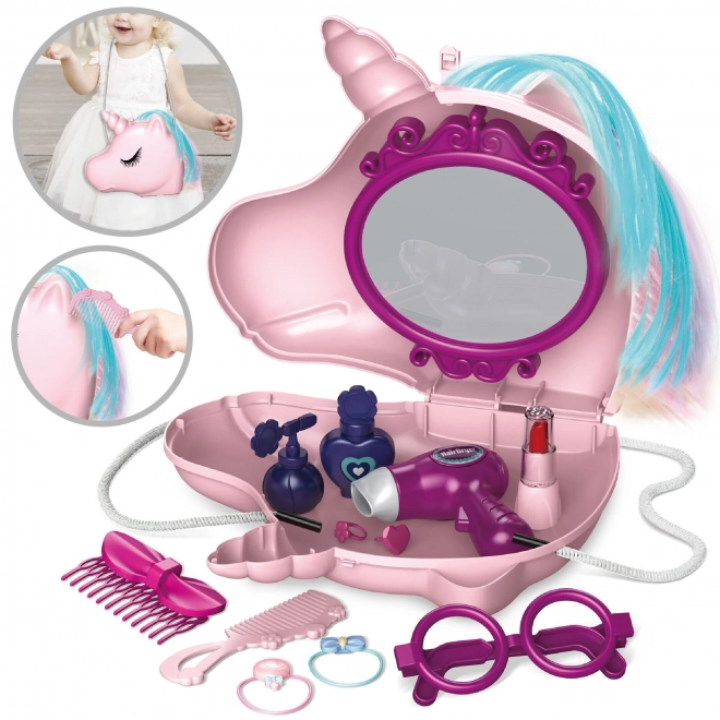 Zaubertäschchen Einhorn Schönheitssalon Set für Mädchen
