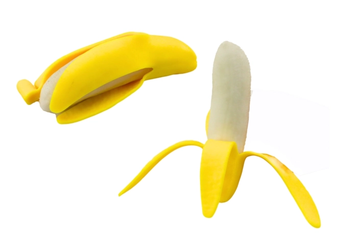 Stretch Banan mit Schale Gelb