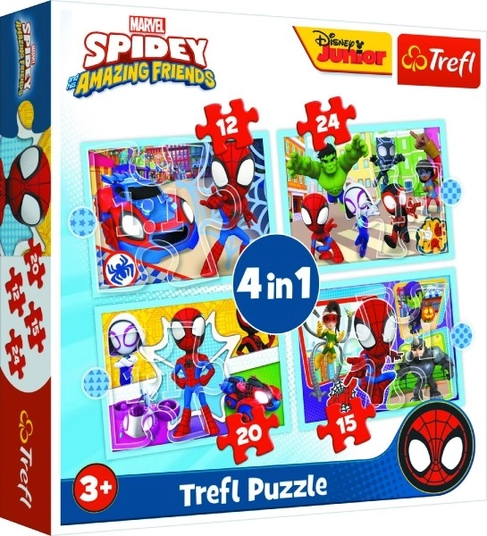 Puzzles Spidey und seine erstaunlichen Freunde 4 in 1