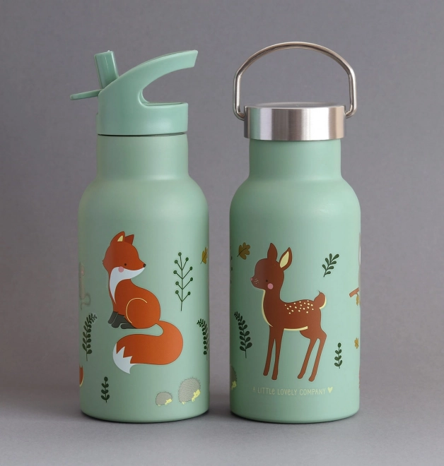 A Little Lovely Company Trinkflasche aus Edelstahl 500 ml – Freunde aus dem Wald