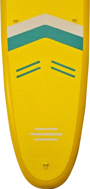 Gelbes aufblasbares SUP-Paddleboard 350 cm mit Sitz und Zubehör