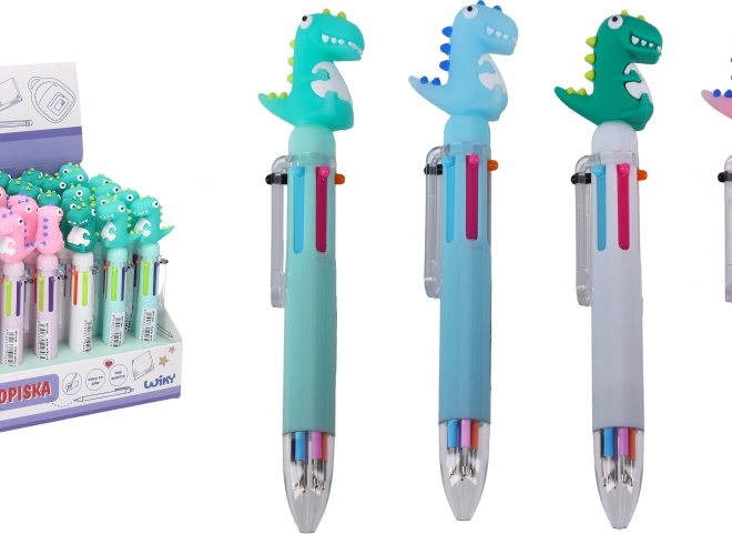 Mehrfarbiger Stift mit Dinosaurier-Dekoration