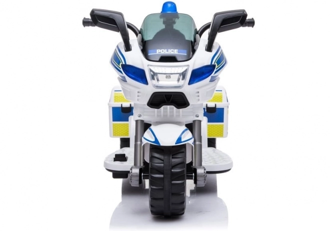 Elektro Motorrad Polizei Weiß