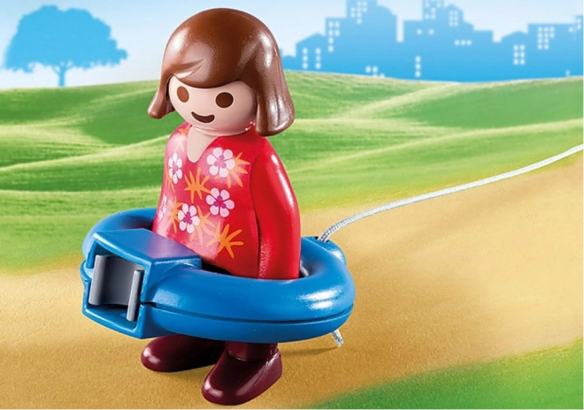 Playmobil Welpe auf Rädern Wagen Set