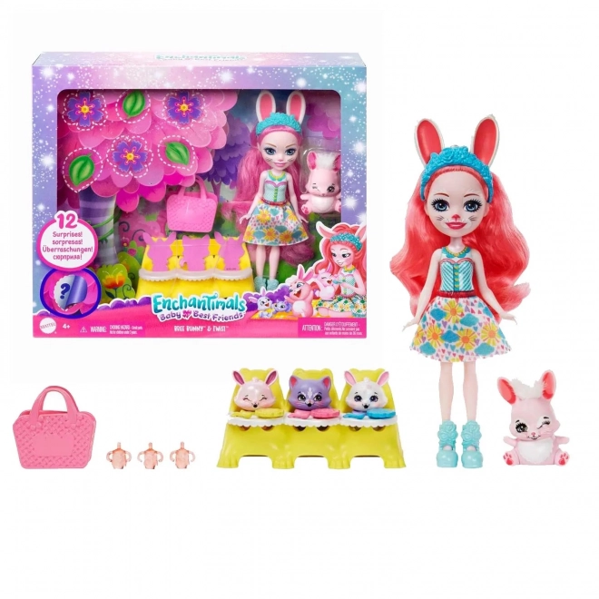 Enchantimals Baby Beste Freunde Bree Bunny & Twist Puppe