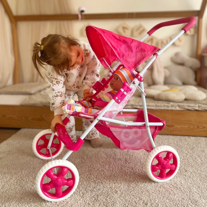 Woopie Puppenwagen Blumenmuster