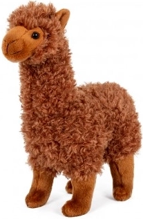 Plüsch Lama Alpaka 30 cm Braun