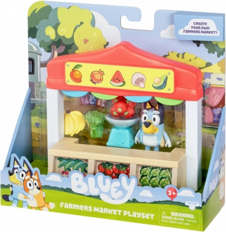BLUEY-Figur und farbenfrohes Zubehör
