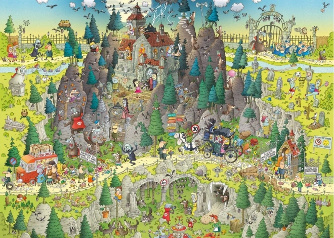 Puzzle Heye Verrückter ZOO: Transsilvanische Ausstellung 1000 Teile