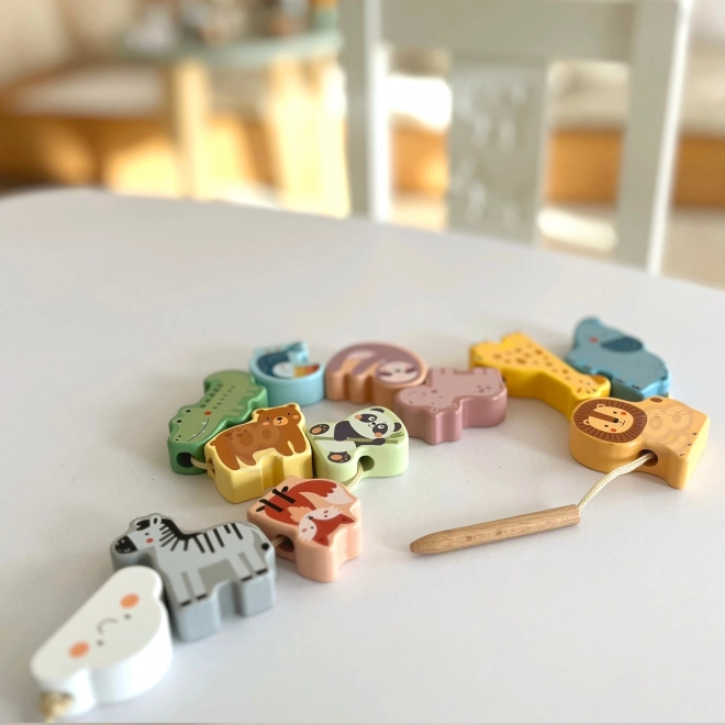 Drewniana Nähspielzeug Zoo von Woopie Green