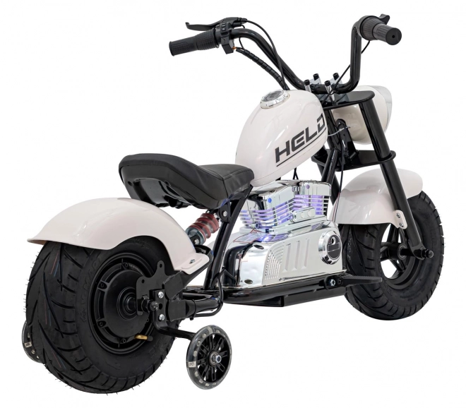 Motorrad Chopper Warrior Weiß