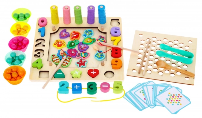 Holzspielset 6-in-1 für Kinder ab 3 Jahren