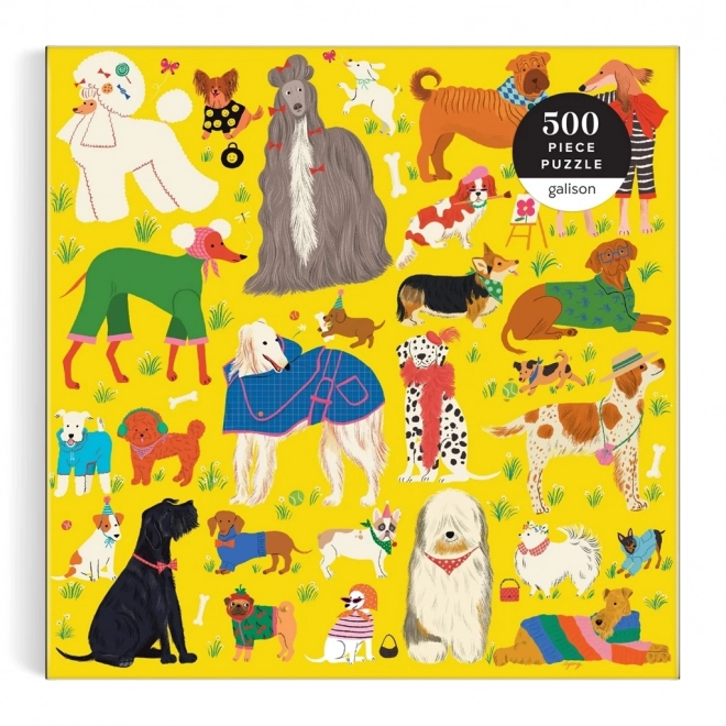 Galison Puzzle Stilvolle Hunde 500 Teile