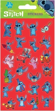 Aufkleber Lilo & Stitch rot, 25 Stk.