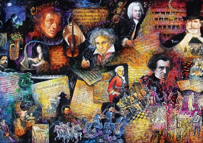 Puzzle Bedeutende Komponisten 500 Teile