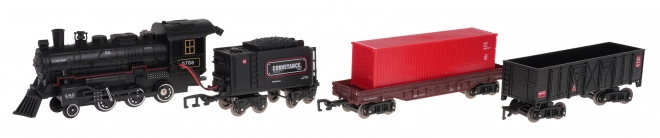 Retro Eisenbahn Set mit Fernbedienung und Rauchfunktion für Kinder ab 5 Jahren