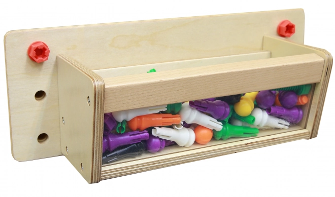 Zubehörbox mit durchsichtiger Wand für Masterkidz STEM Tafel