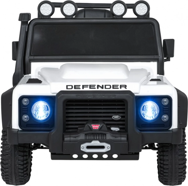 Elektrisches Kinderauto LAND ROVER Defender 110 SVX Concept – Weiß